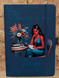 Vibrant Vinyl Journals with Pen Holder