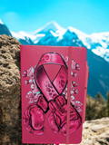 Pink Gloves Vinyl Journal with Pen holder