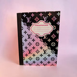 Luxury Designer Inspired Altered Composition Notebook -LV