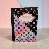 Luxury Designer Inspired Altered Composition Notebook -LV