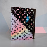Luxury Designer Inspired Altered Composition Notebook -LV