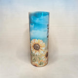 Faith over Fear 20oz Sublimated Skinny Tumbler p