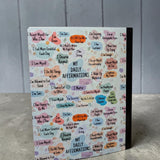 Daily Reminders Altered Composition Notebook